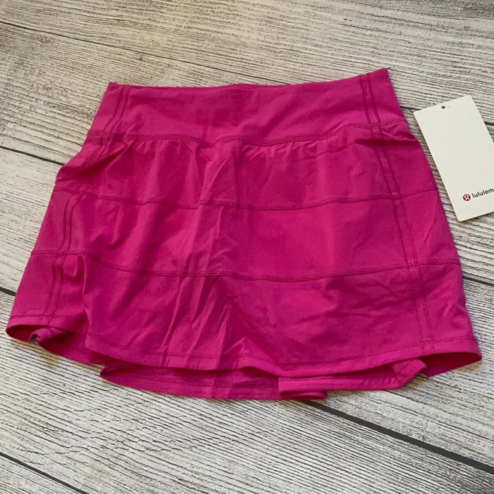 LULULEMON Pace Rival Tennis Skirt SONIC PINK  REGULAR LENGTH 2022 Size 4 NWT - Picture 4 of 13